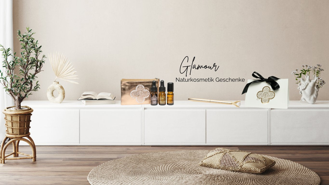 Naturkosmetik-Geschenksets mit Samtsäckchen