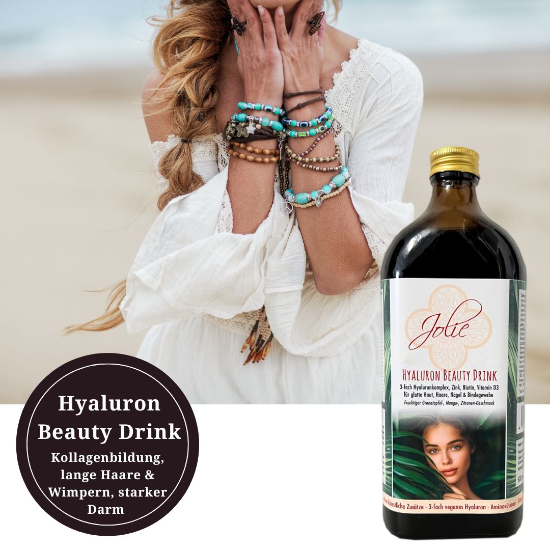 Hyaluron Drink I 3-fach Hyaluron Komplex I Anti-Aging Boost für Haut, Haare & Nägel I Immunsystem I Darmkur