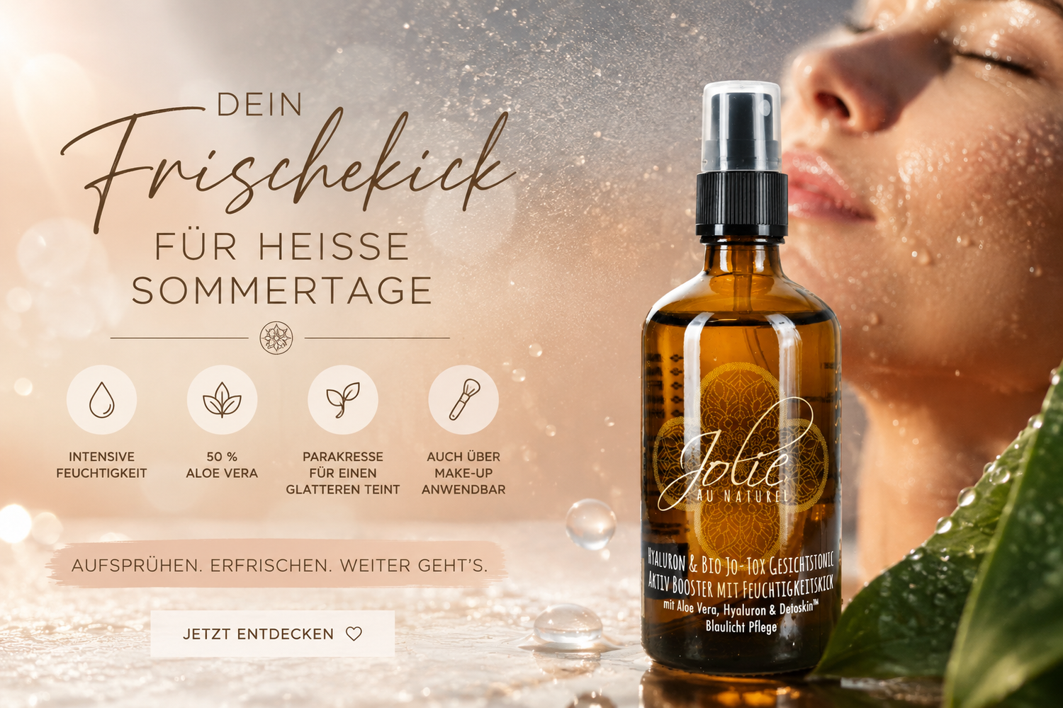 Gesichtsspray im Sommer: Der Frischekick für heiße Tage