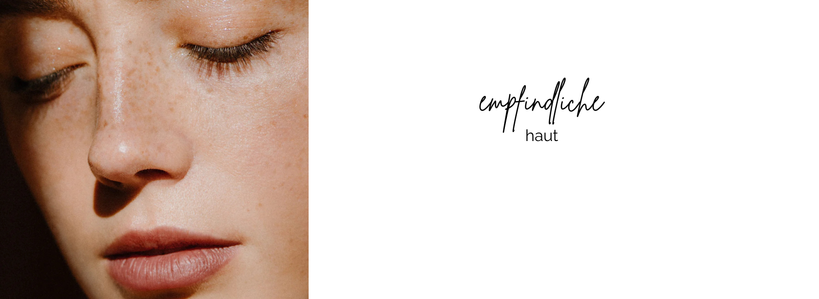Junge Frau pflegt ihr Gesicht mit der 2in1 Sensitive Creme-Maske