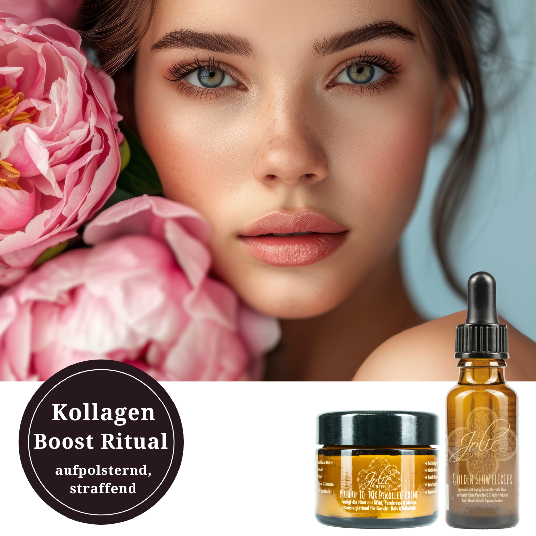 Kollagen Boost SET – Golden Glow Serum + Push-Up Dekolleté Creme