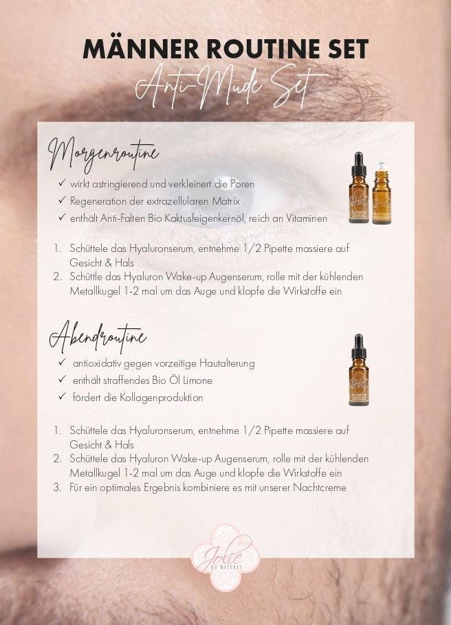 Männer Routine Set für gepflegte, gesunde Haut – kraftvolle Bio-Pflege für den modernen Mann