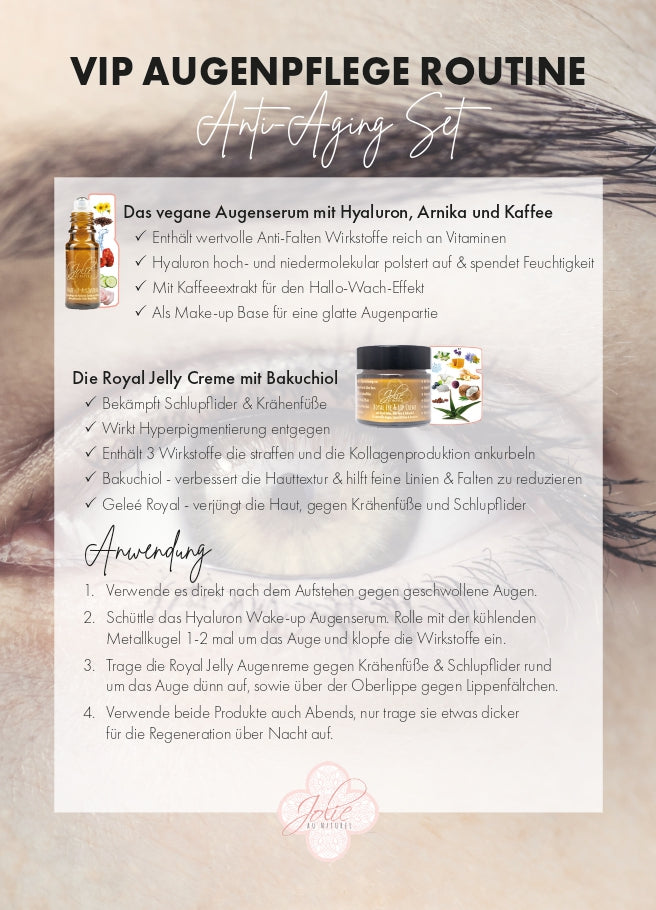 VIP Augenpflege Set - Jolie au naturel: Nachhaltige Naturkosmetik