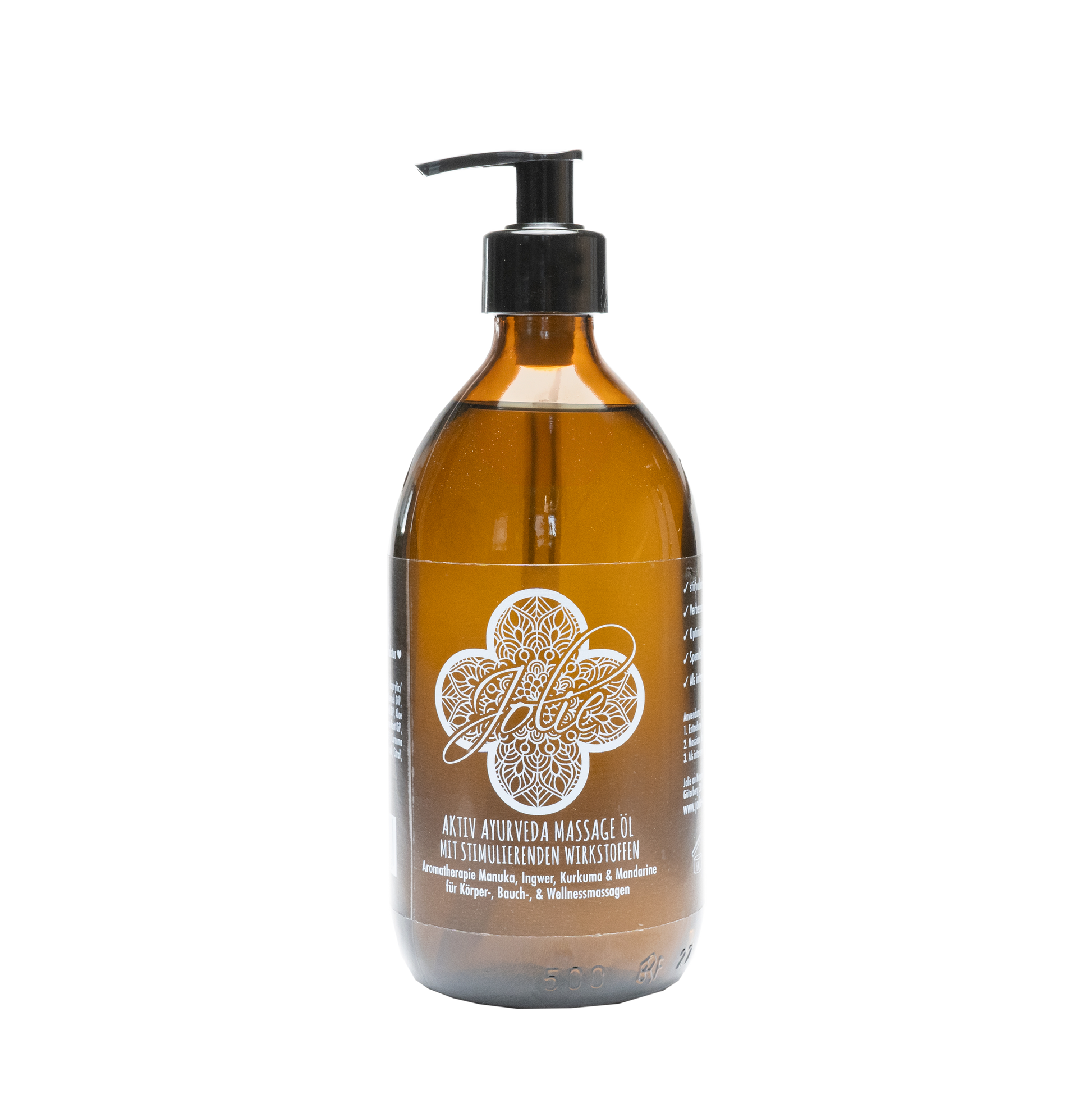 Aktiv Ayurveda Massageöl | Manukahonig | Kurkuma | Aromatherapie 500 ml - Jolie au naturel: Nachhaltige Naturkosmetik