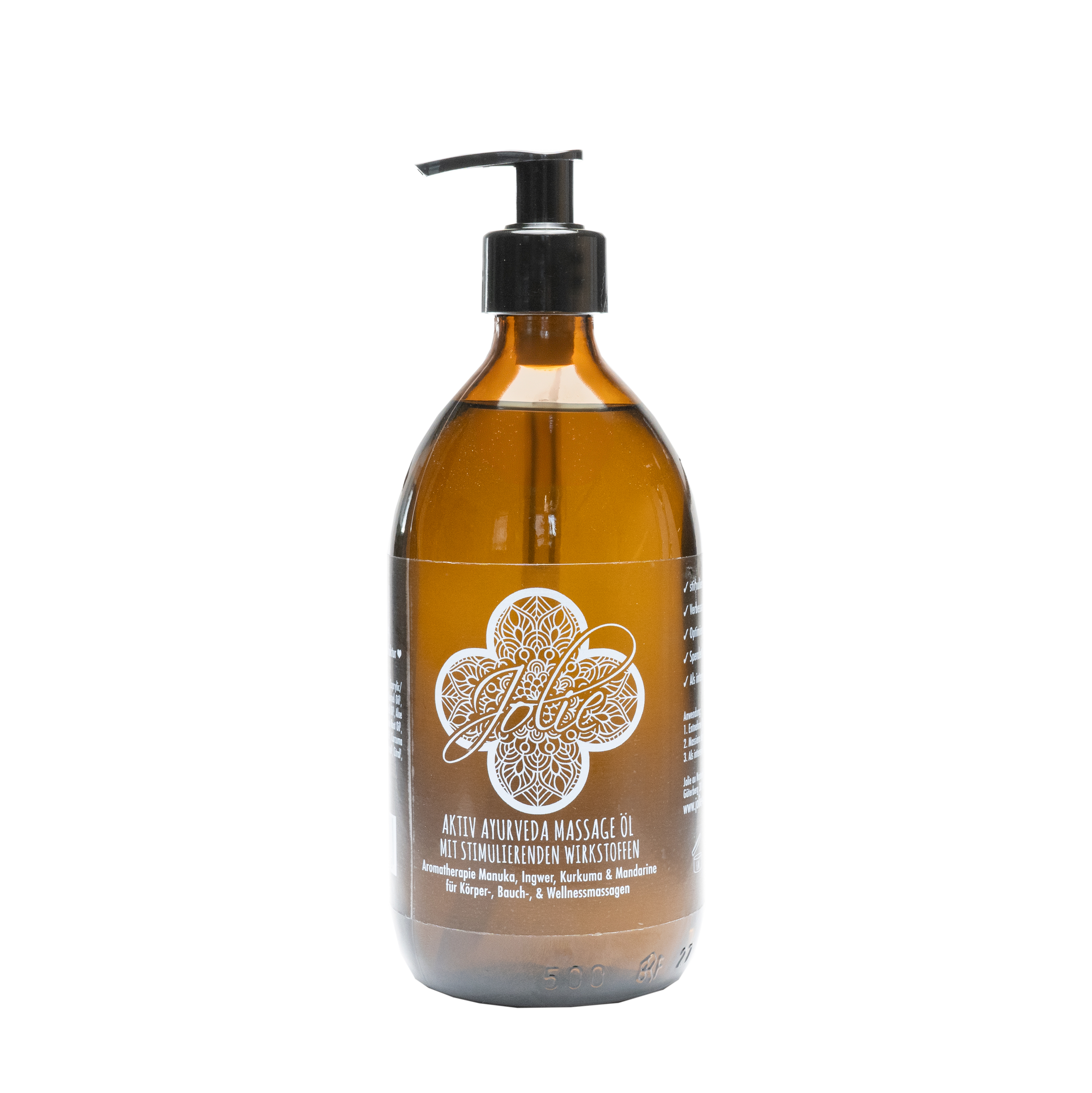 Aktiv Ayurveda Massageöl | Manukahonig | Kurkuma | Aromatherapie 500 ml - Jolie au naturel: Nachhaltige Naturkosmetik