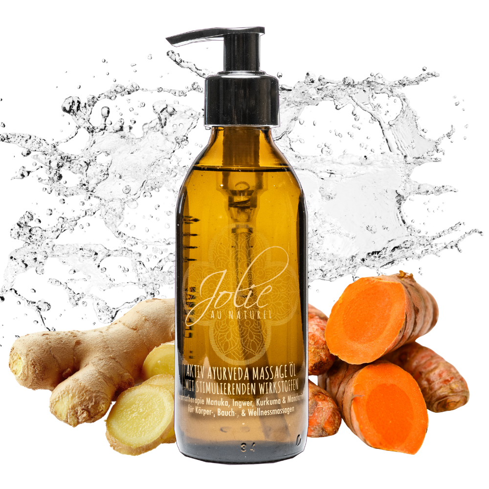 Aktiv Ayurveda Massageöl | Manukahonig | Kurkuma | Aromatherapie 200 ml
