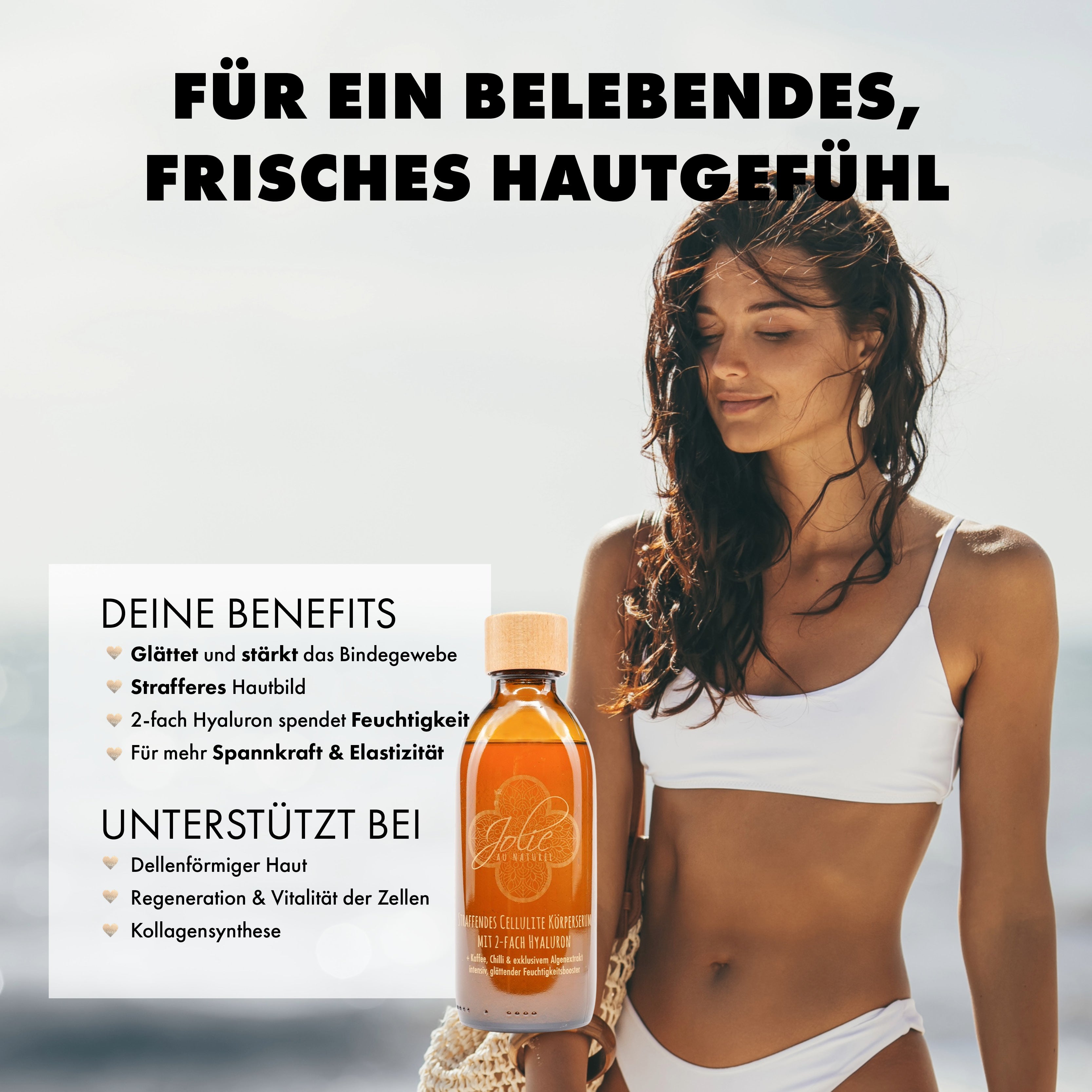 Straffendes Körperserum mit Kaffee, Hyaluron & Alge gegen Cellulite 200ml ✨