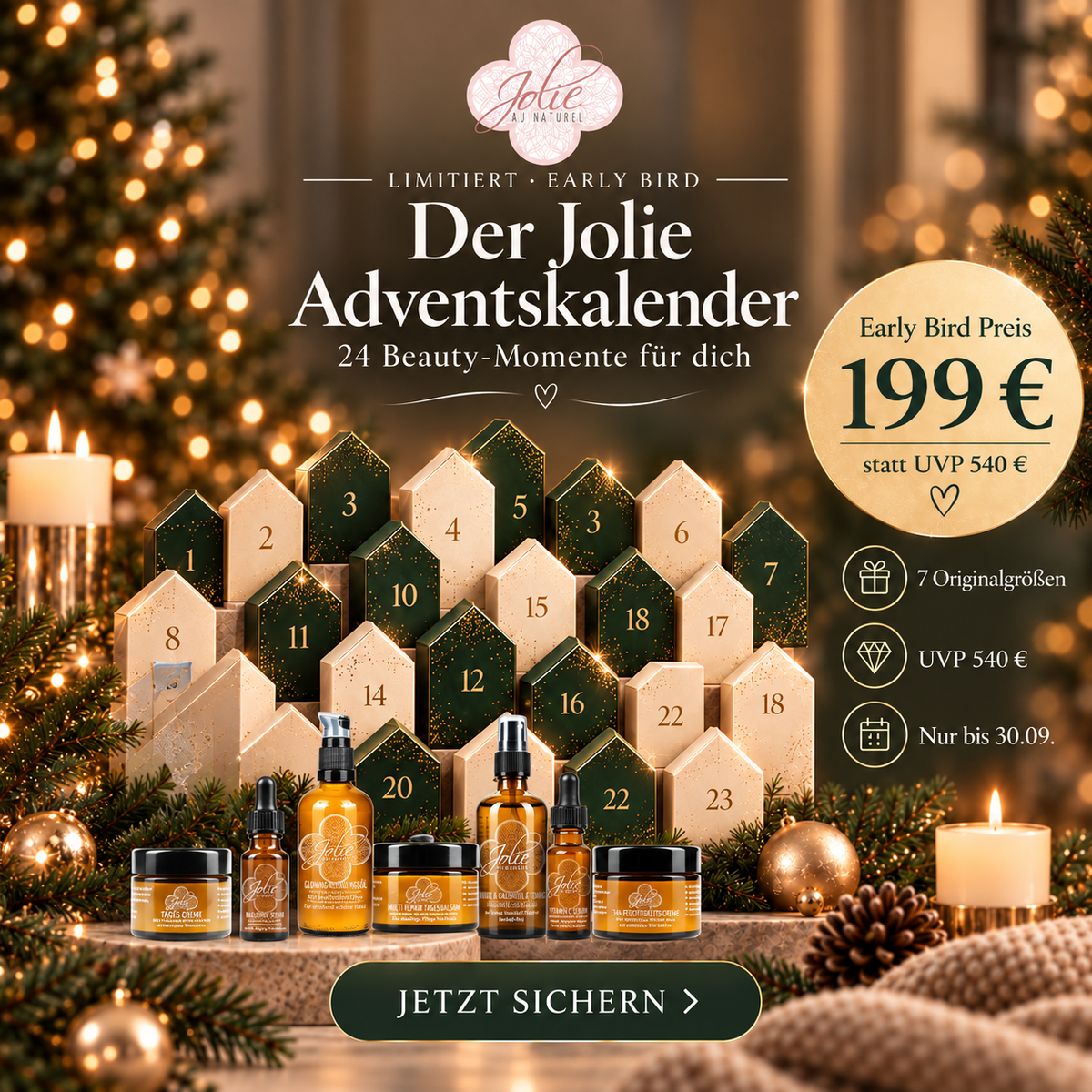 Glow Deluxe Adventskalender "das Märchen von gesunder & strahlender Haut wird wahr"