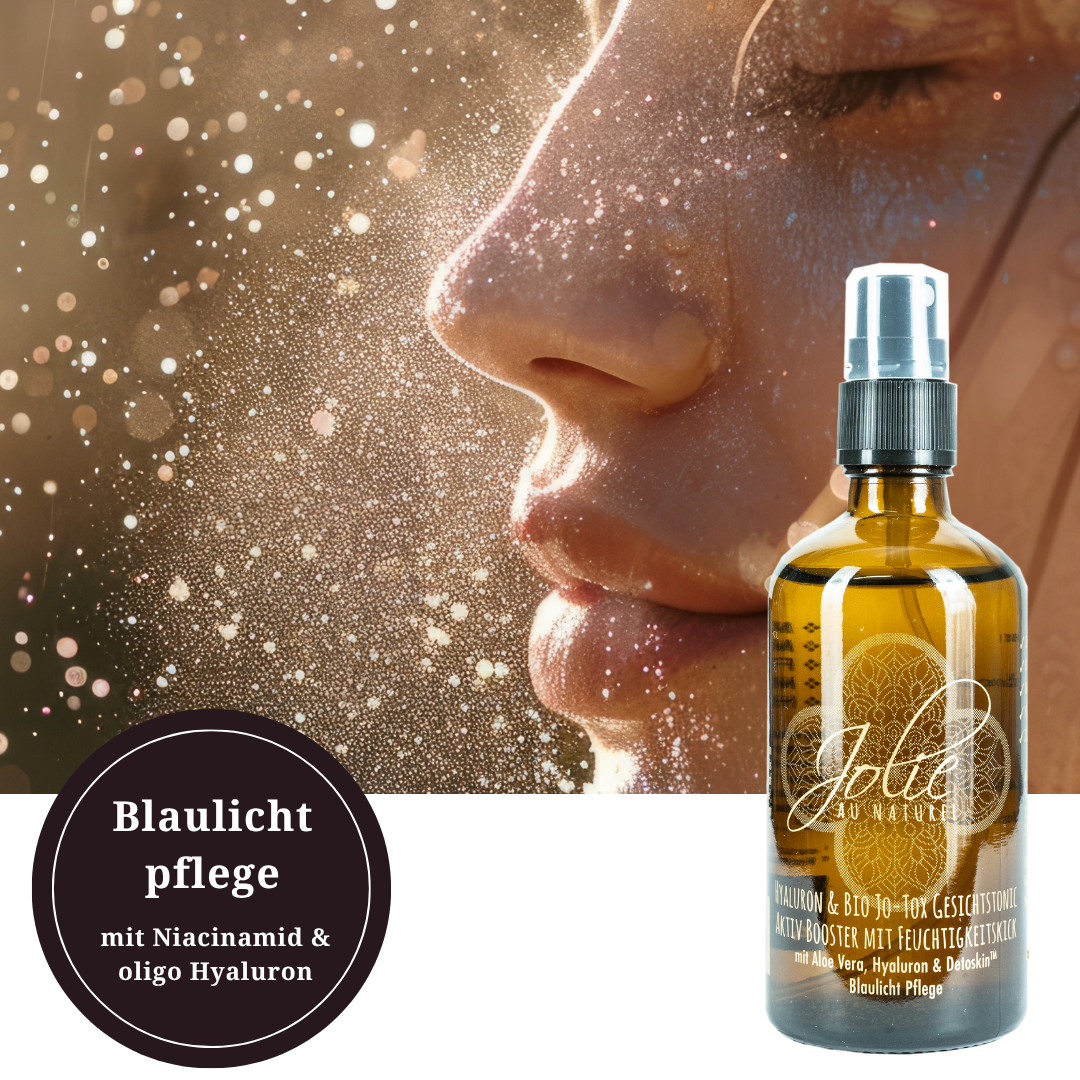 Hyaluron Jo-Tox Gesichtstonic | Blaulicht Gesichtsspray I Parakresse I Aloe Vera 100ml