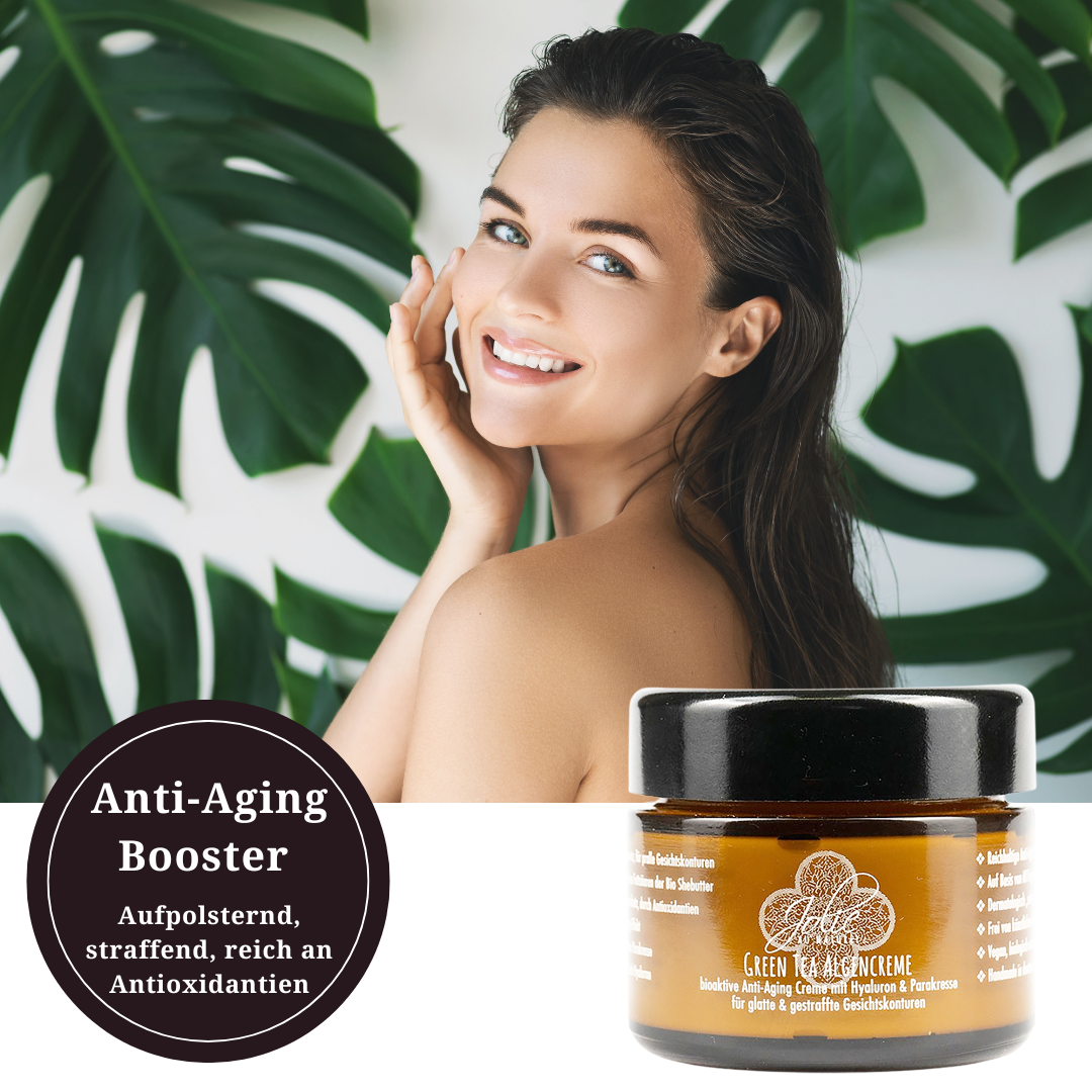Hyaluron Anti Aging Creme I Algen Creme I Green tea I Gesichtskonturen I Parakresse 50ml