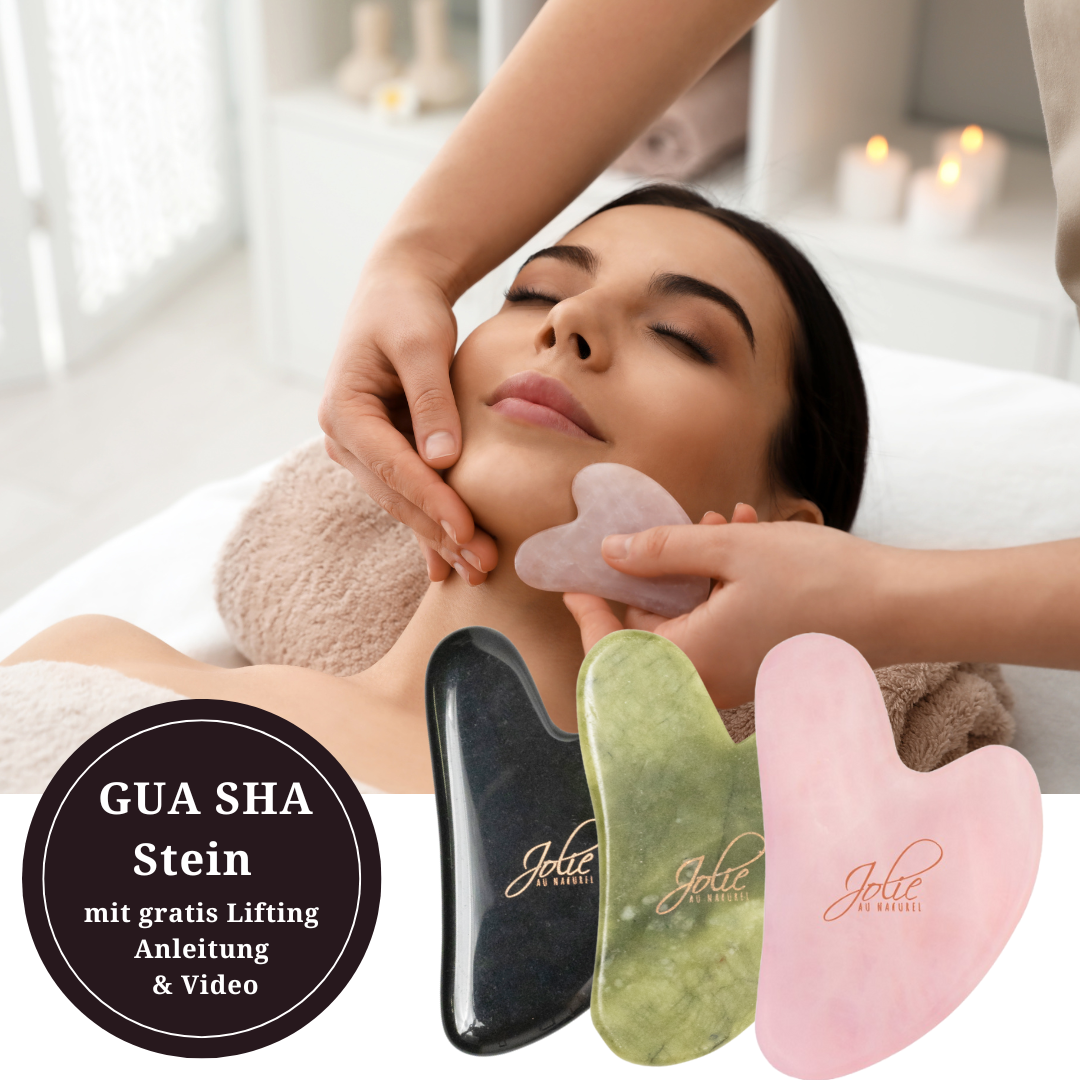 Gua Sha Stein Rosenquarz I Gesichtsmassage I Anti Aging I Gesichtsyoga