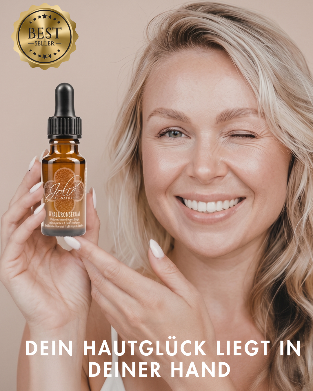 Hyaluronserum – Vegan mit Retinol & Vitamin C für jeden Hauttyp straffe Haut