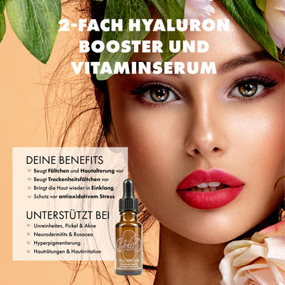 Hyaluron Serum I vegan I empfindliche Haut I mit Retinol I Vitamin C I Bestseller