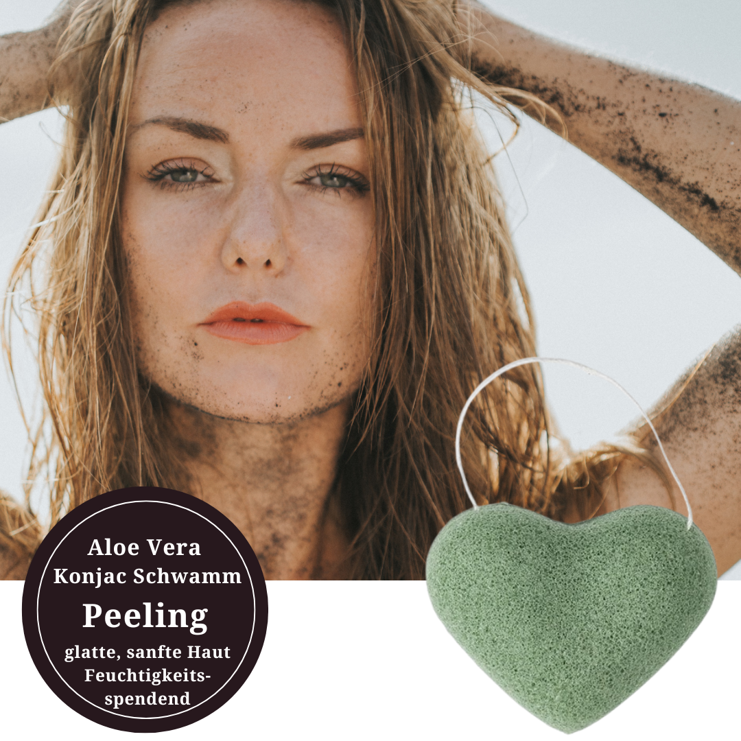 Konjac Gesichtsschwamm für porentiefe Reinigung – sanfte Pflege