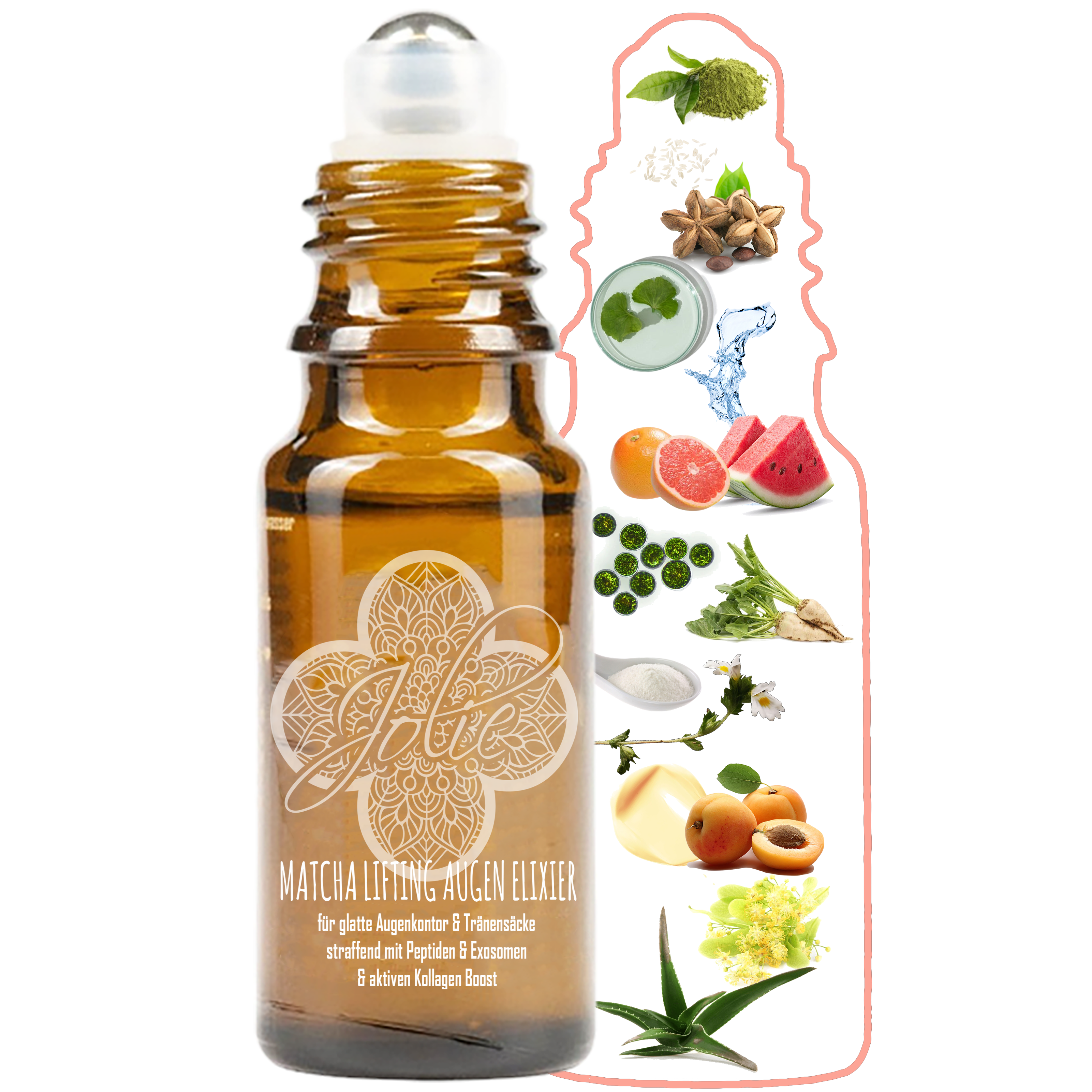 Matcha Lifting Augen Elixier – Peptide, Exosomen & Kollagen Boost