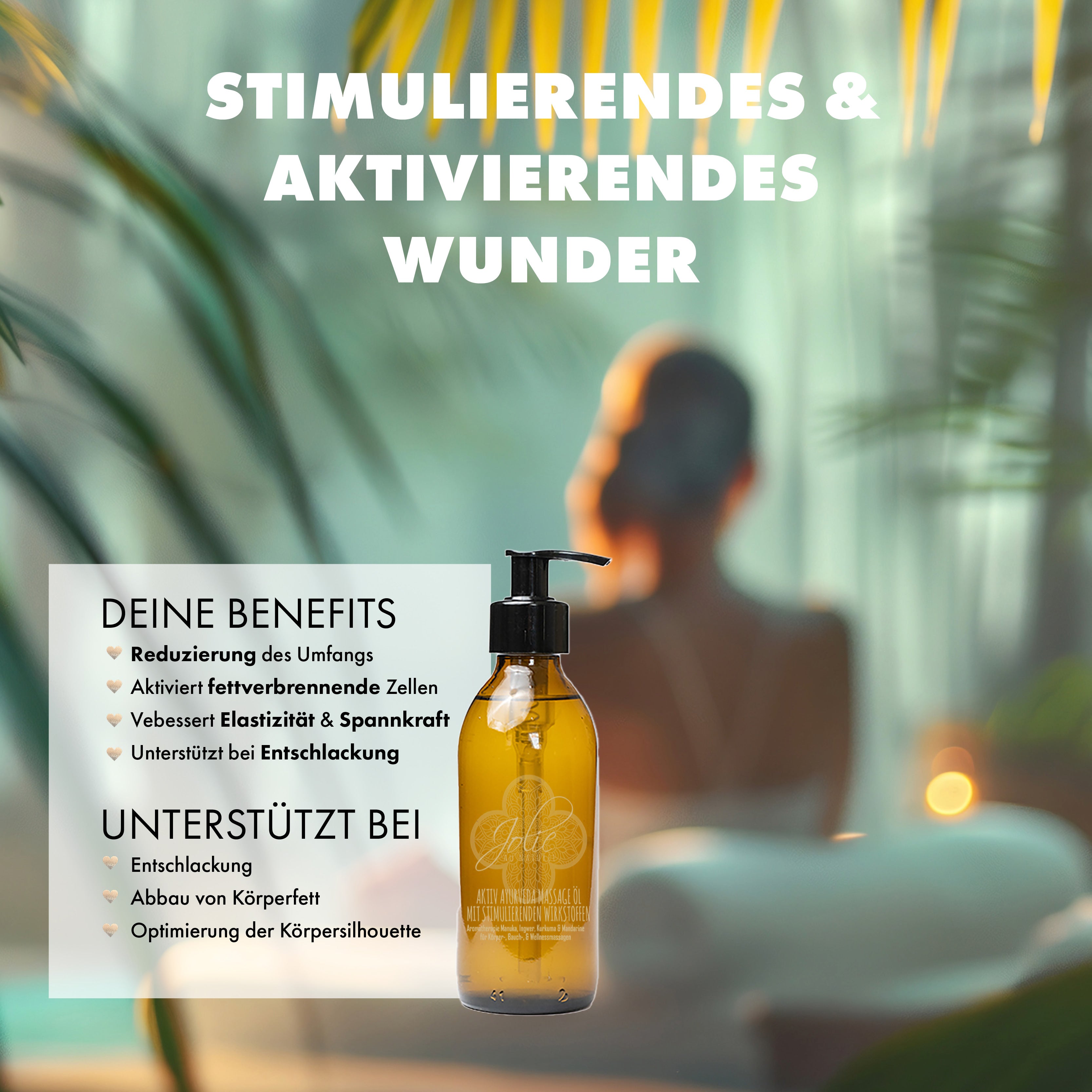 Aktiv Ayurveda Massageöl | Manukahonig | Kurkuma | Aromatherapie | 5 ml