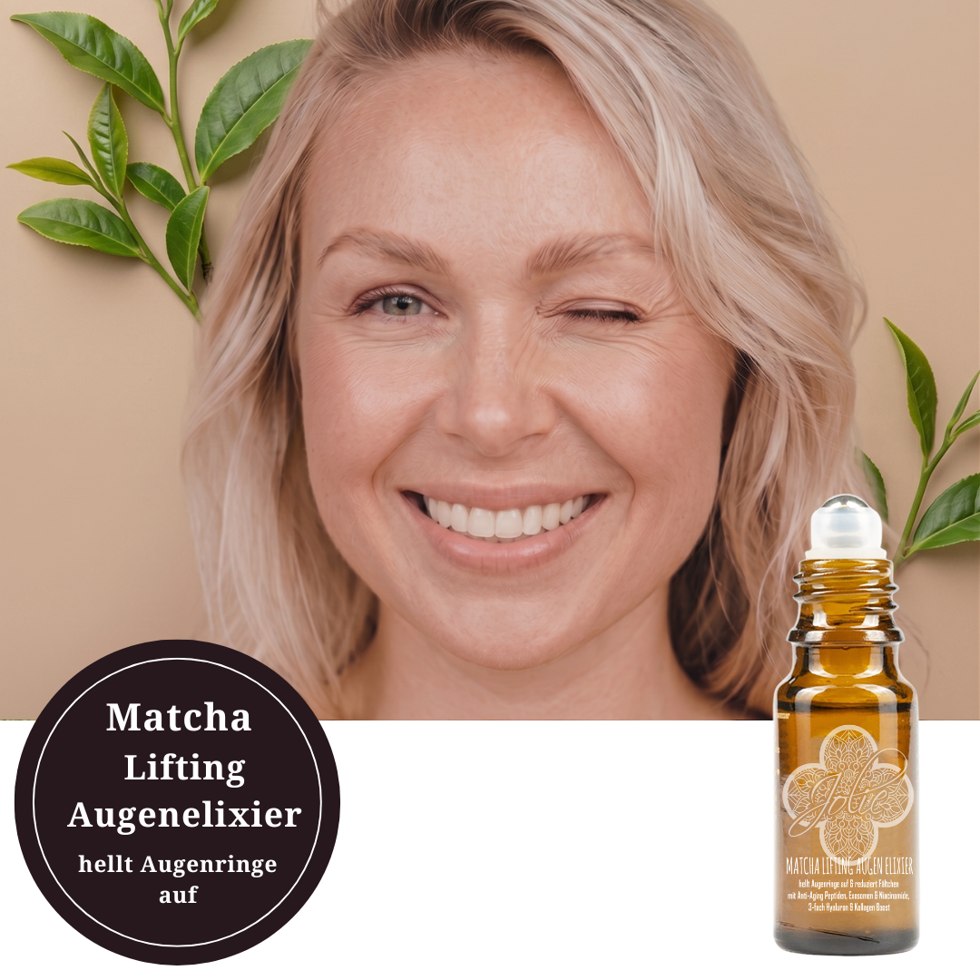 Matcha Lifting Augen Elixier – Peptide, Exosomen & Kollagen Boost