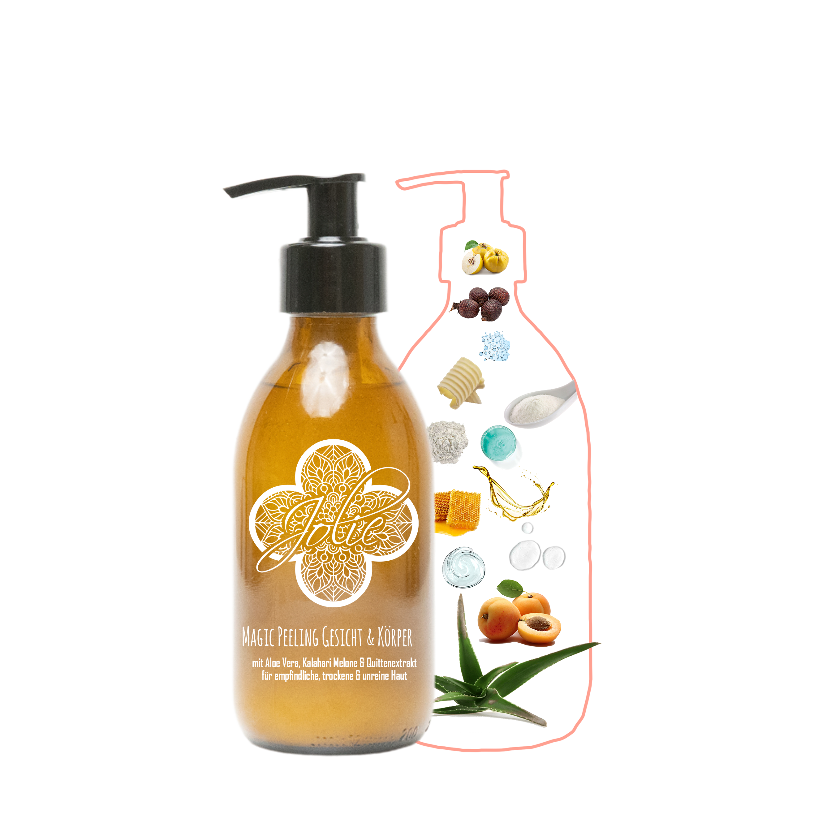PHA Peeling Körper- und Gesicht I Aloe Vera I Quittenextrakt 250ml