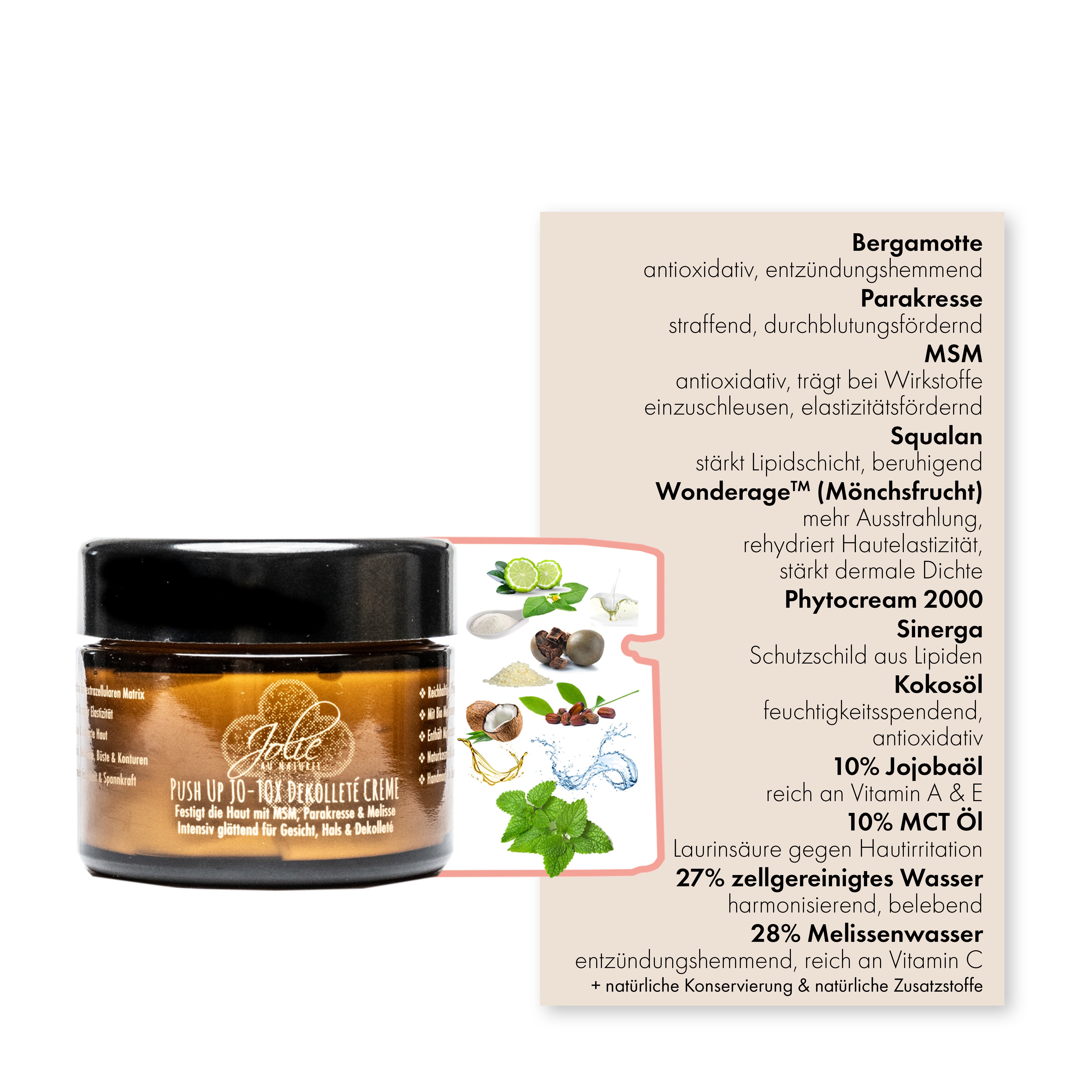 ♡ Straffende Push up Jo-Tox Dekolleté & Gesichtcreme | Wonderage™ | Parakresse 50g