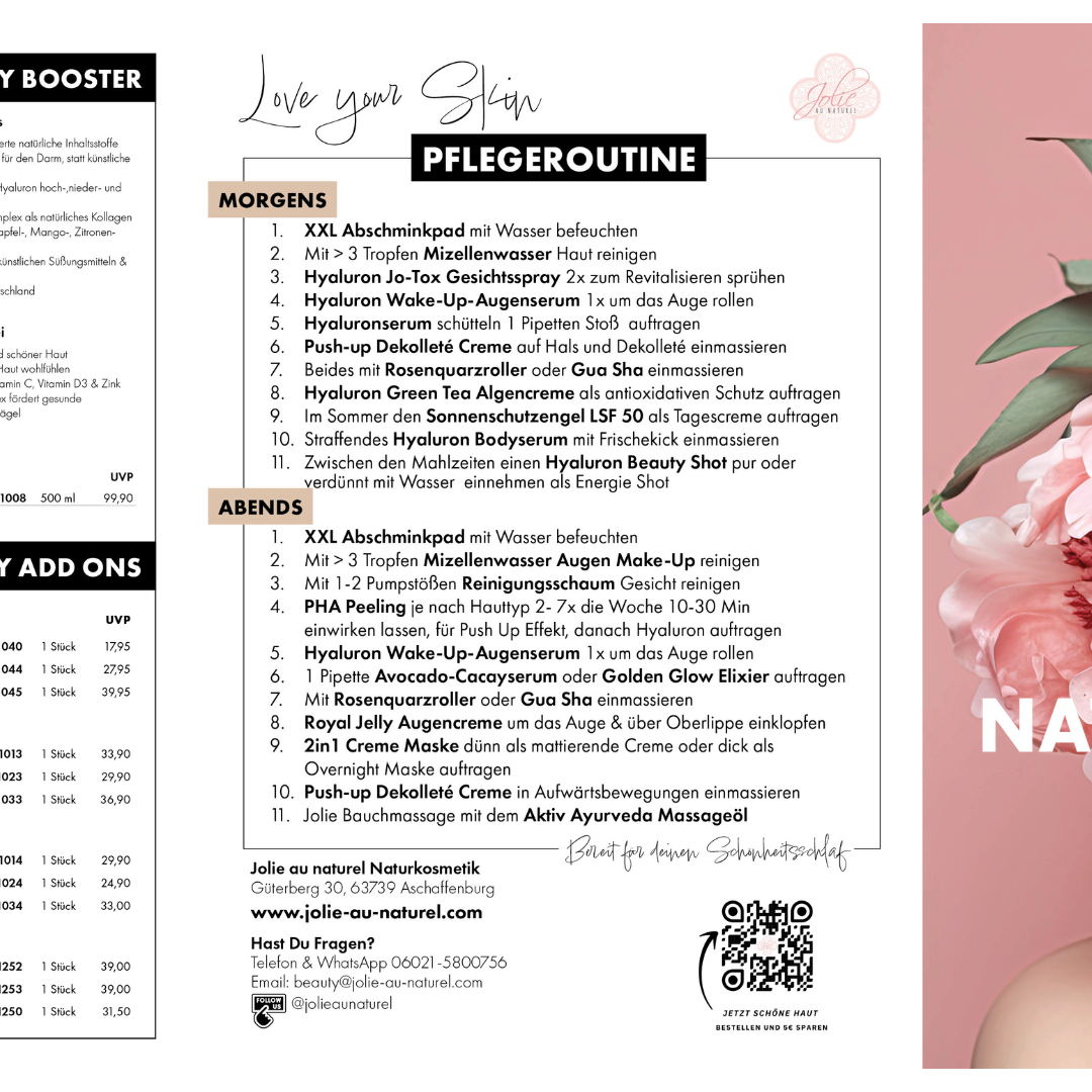 QR-Code Service - Jolie au naturel: Nachhaltige Naturkosmetik