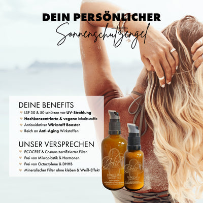 Veganer Hyaluron Sonnenschutz Gesicht LSF 50 mineralisch I Premium UV-Schutz mit Antioxidantien & Anti-Aging Wirkstoffen