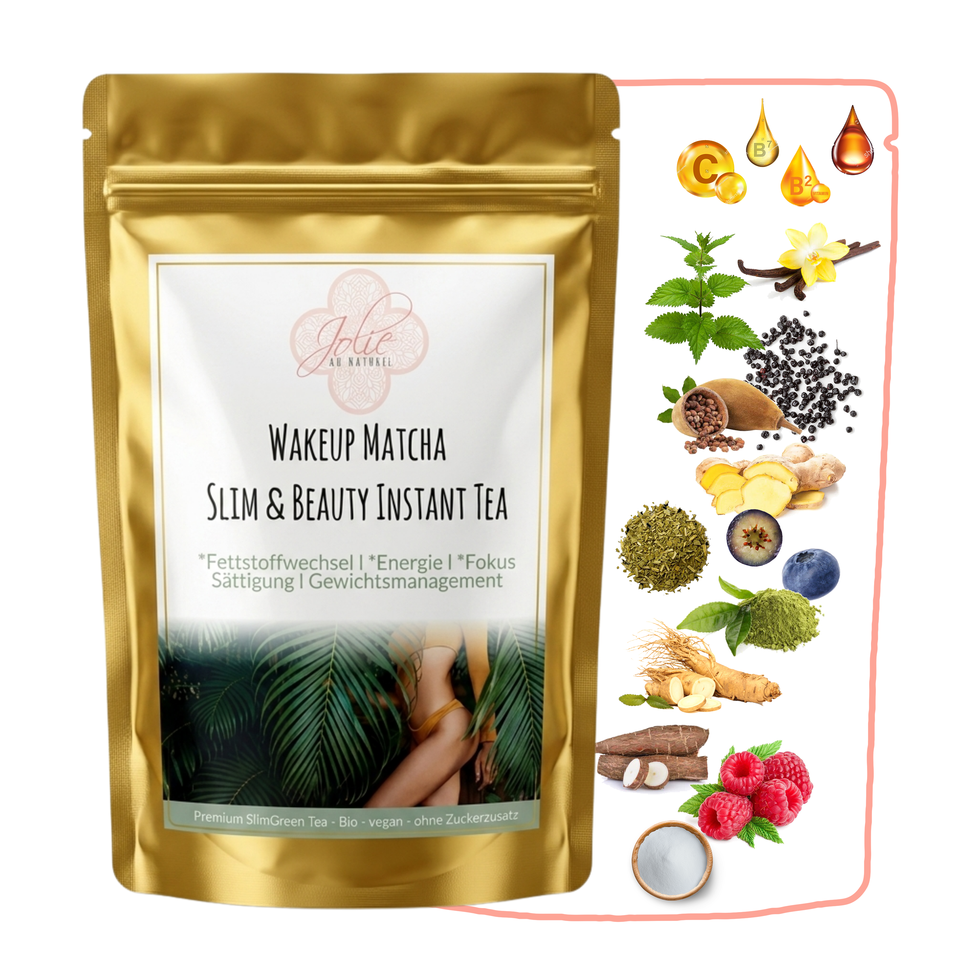 WakeUp Matcha Slim & Beauty Instant Tea