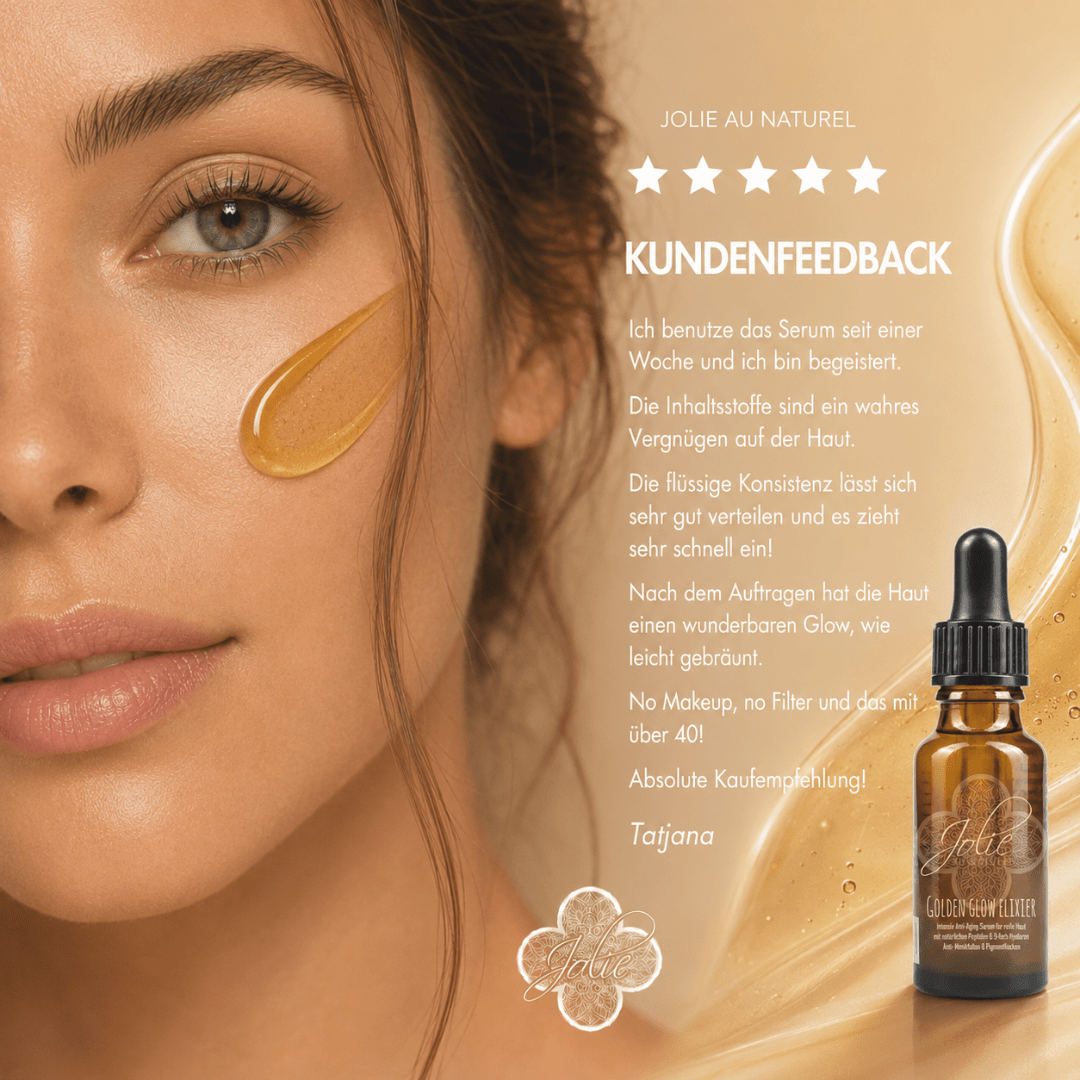 Hyaluron Golden Glow Elixier für strahlende, pralle Haut – luxuriöse Anti-Aging Pflege