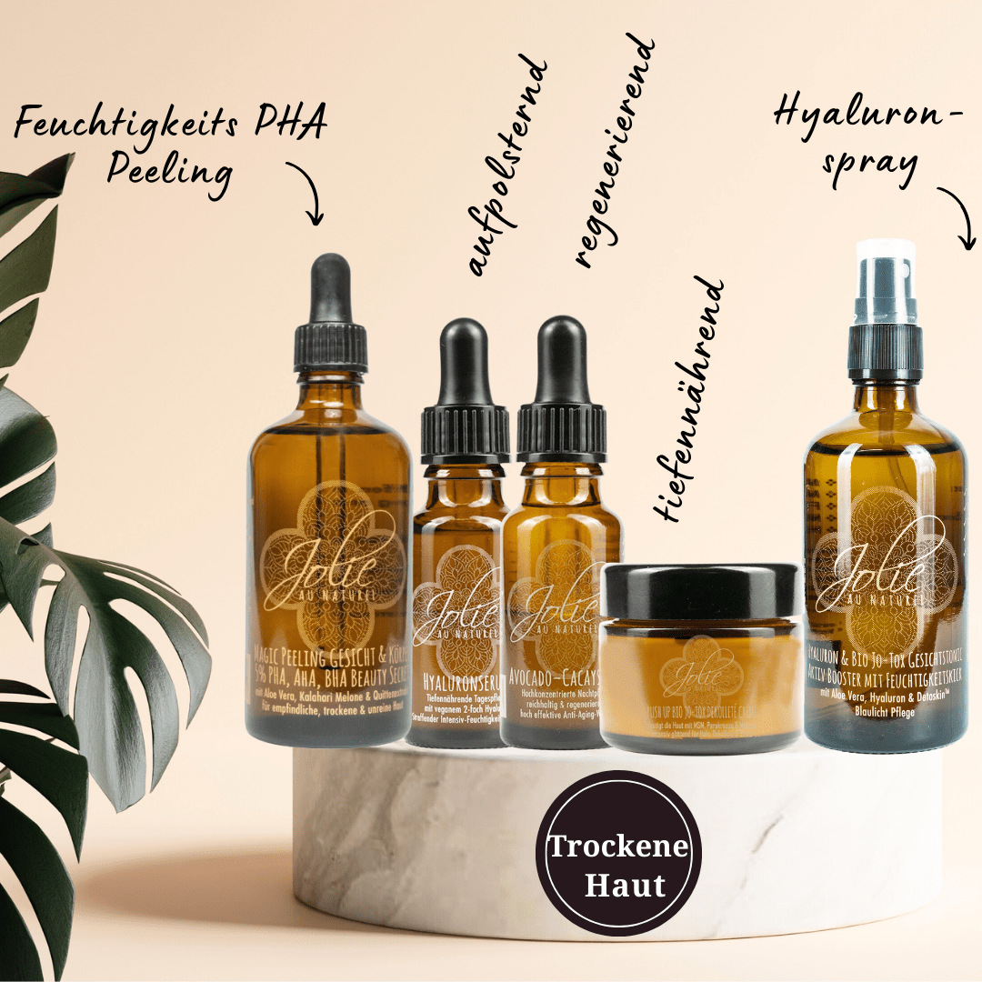 Hyaluron Trockene Haut Routine SET - Jolie au naturel: Nachhaltige Naturkosmetik