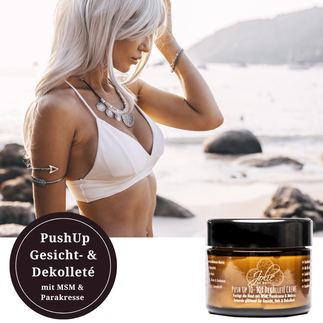 ♡ Straffende Push up Jo-Tox Dekolleté & Gesichtcreme | Wonderage™ | Parakresse 50g - Jolie au naturel: Nachhaltige Naturkosmetik