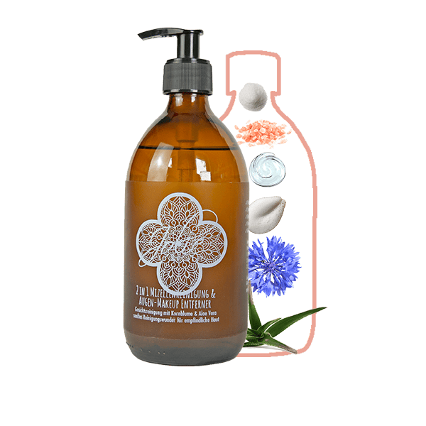 Mizellen Reinigungswasser & Augen Make-up Entferner 500ml