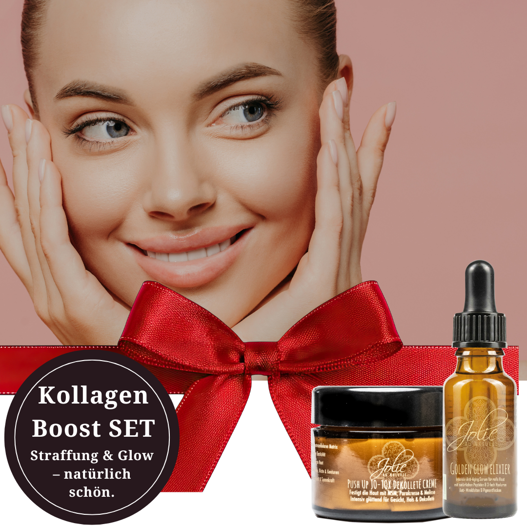 Kollagen Boost SET – Golden Glow Serum + Push-Up Décolleté Serum