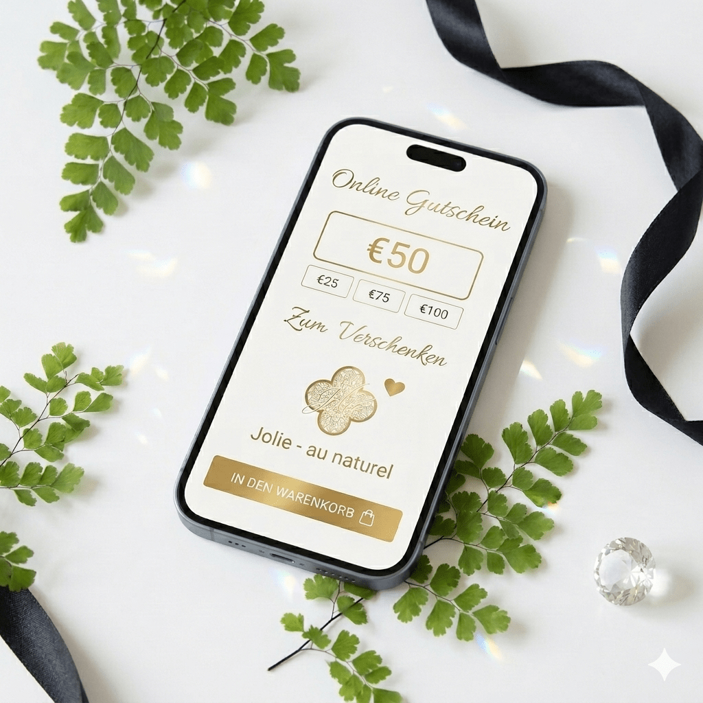 Online-Geschenkgutschein  – für Jolie Au Naturel Produkte