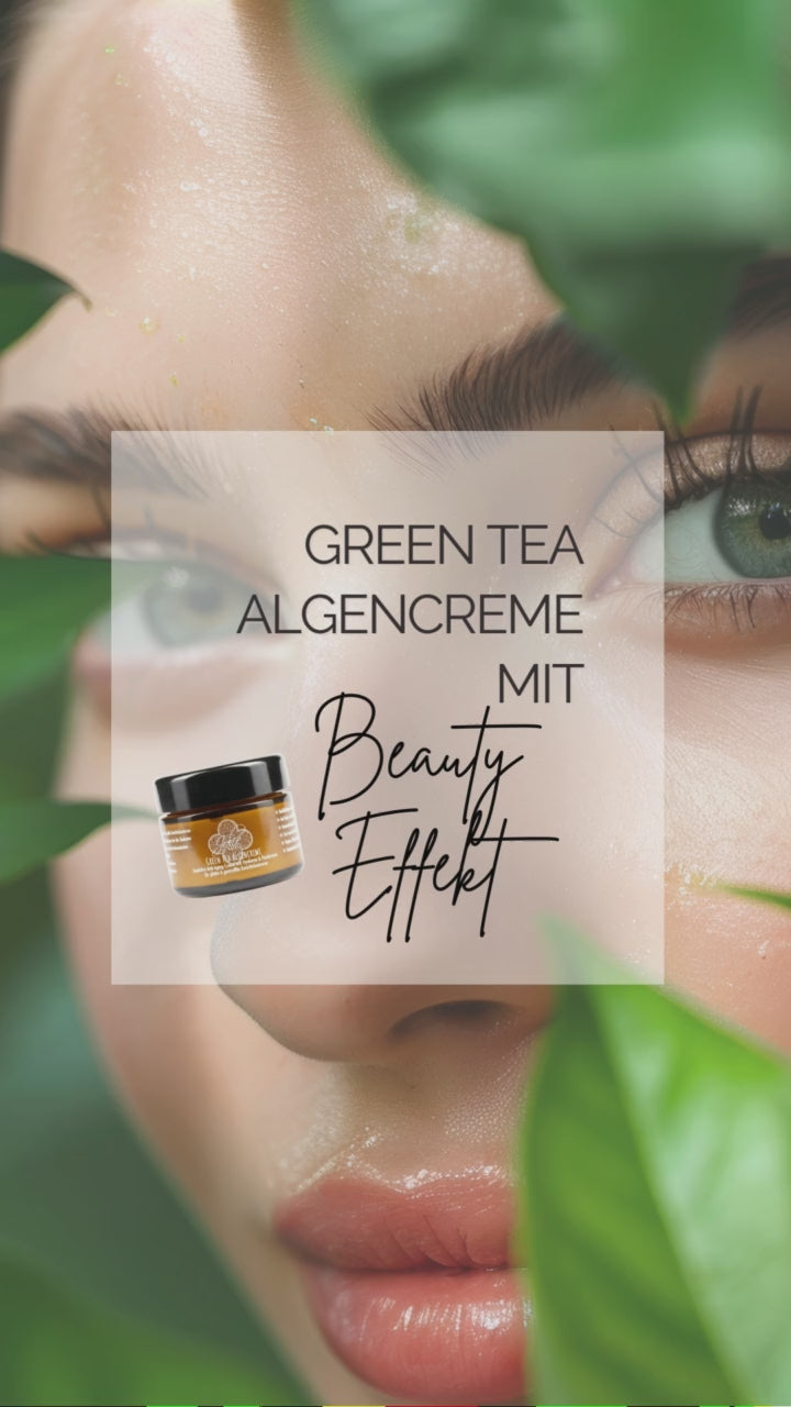 Video laden: Hyaluron Anti Aging Creme I Algen Creme I Green tea I Gesichtskonturen I Parakresse 50ml