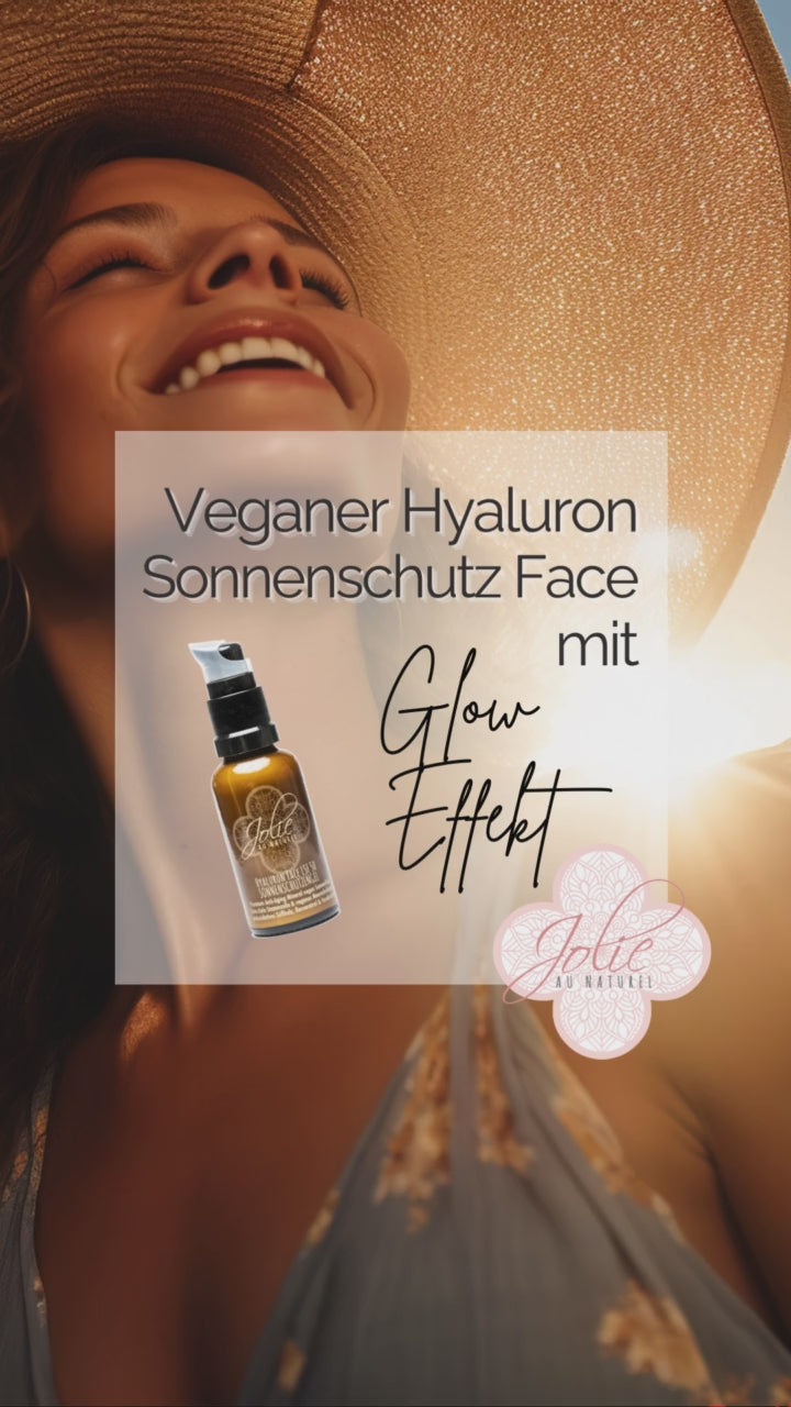Video laden: Veganer Hyaluron Sonnenschutz Gesicht LSF 50 mineralisch I Premium UV-Schutz mit Antioxidantien &amp; Anti-Aging Wirkstoffen