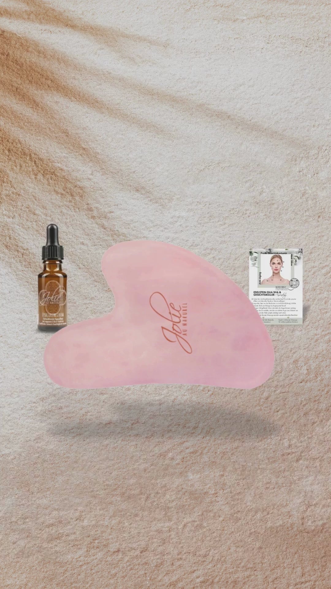 Video laden: Gua Sha Massagestein für Gesichtsmassage – sanfte Entspannung