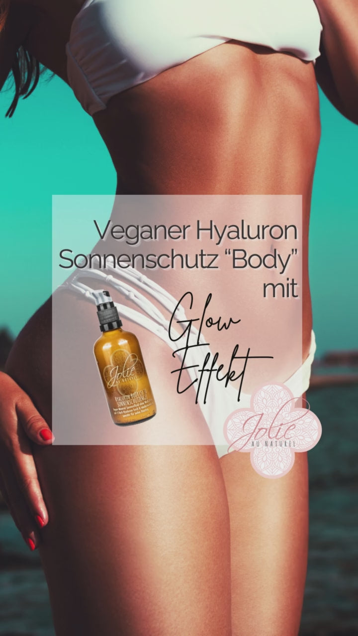 Veganer Hyaluron Sonnenschutz Body LSF 30 mineralisch I Premium UV-Schutz mit Antioxidantien & Anti-Aging Wirkstoffen