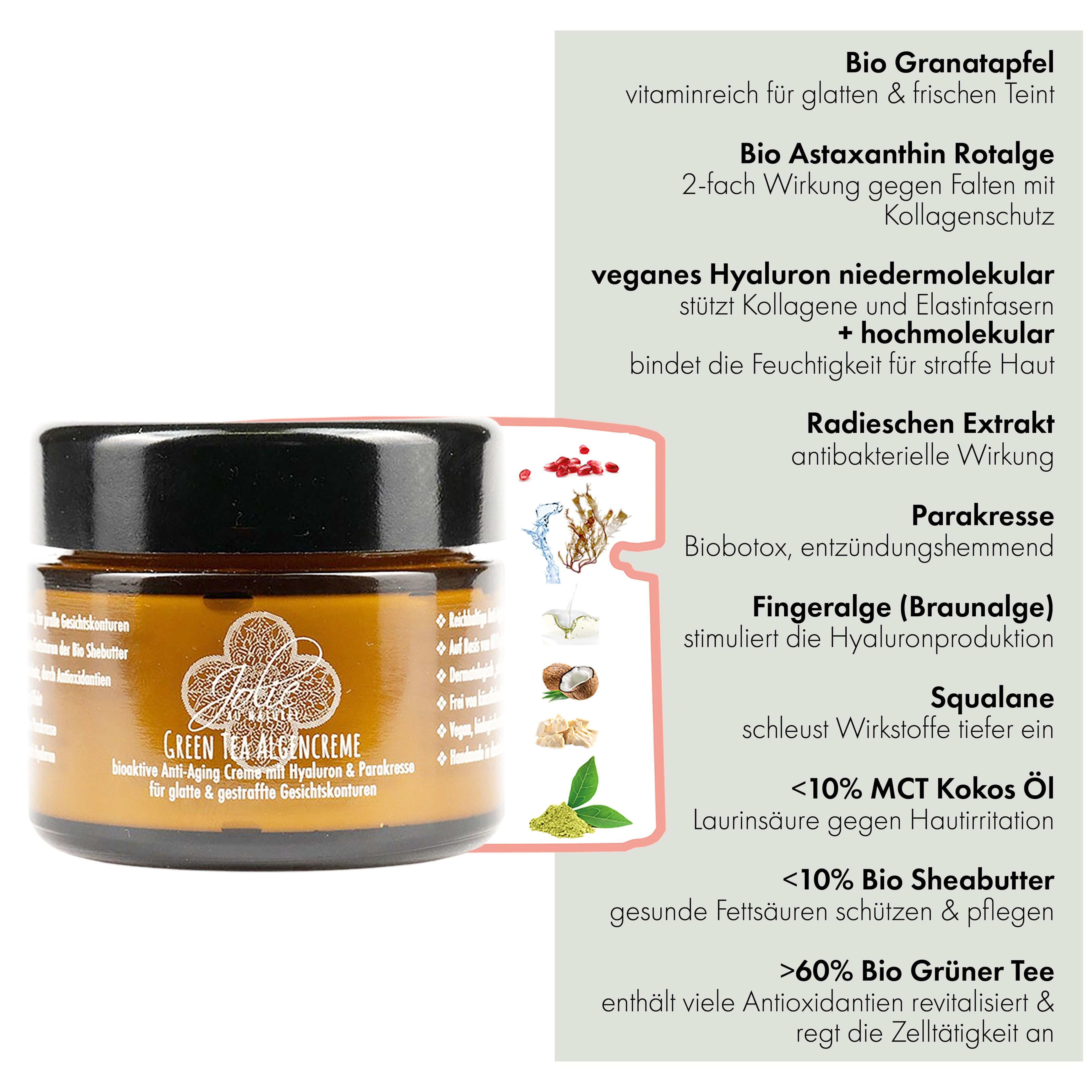 Green-Tea Algencreme Produkte Jolie au Naturel