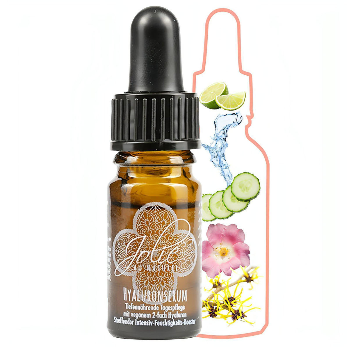 Gua Sha Stein Rosenquarz + Hyaluron Serum I vegan I Vitamin C I Bestseller - Jolie au naturel: Nachhaltige Naturkosmetik