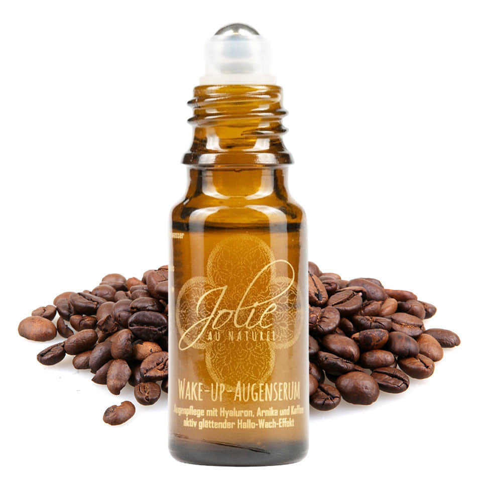 Bio Hyaluron Augenserum I Kaffee I kühlender Roll on I Vitamin C I Arnica 10ml - Jolie au naturel: Nachhaltige Naturkosmetik