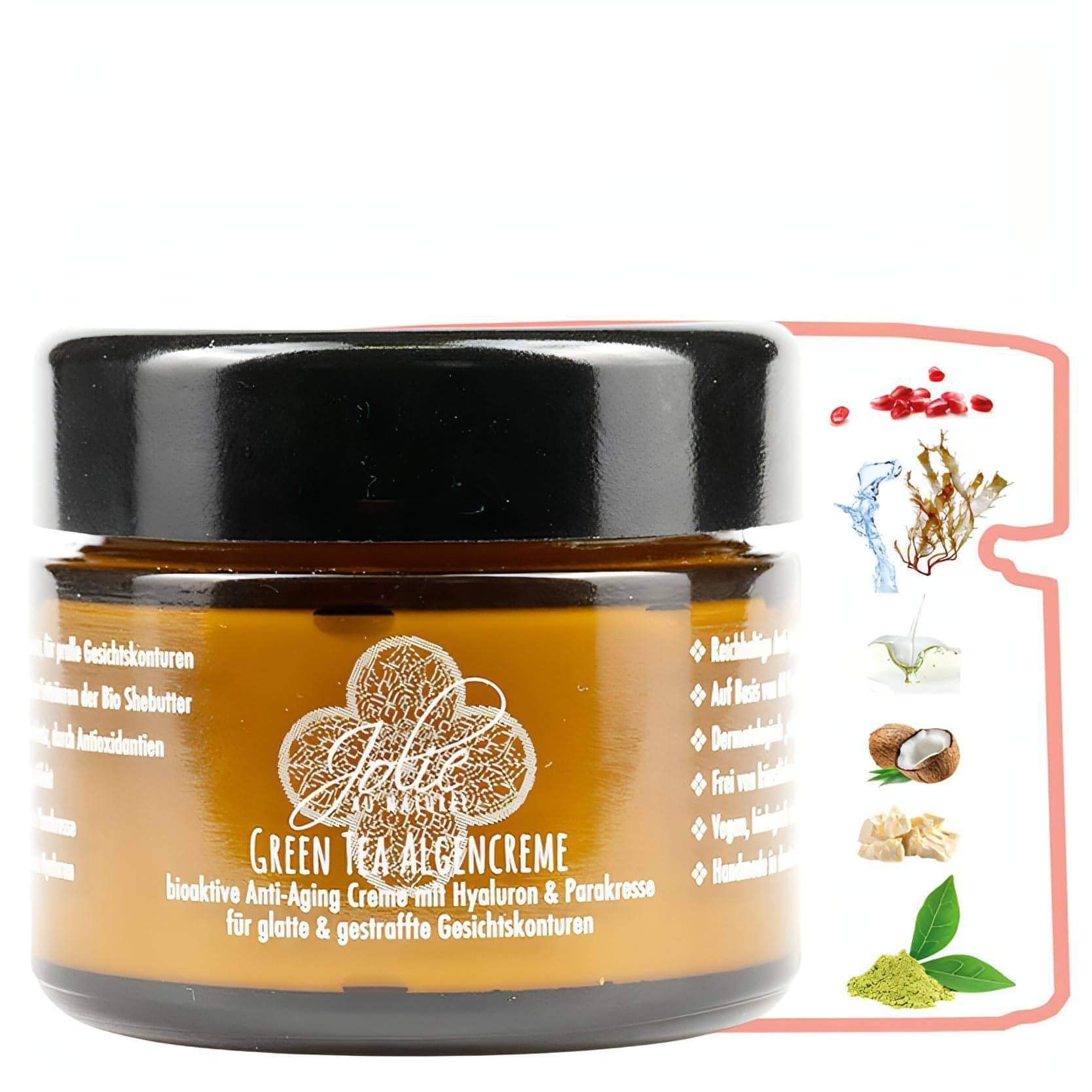Hyaluron Anti Aging Creme I Algen Creme I Green tea I Gesichtskonturen I Parakresse - Jolie au naturel: Nachhaltige Naturkosmetik