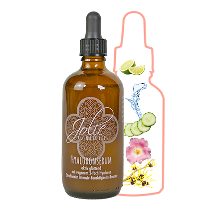 XXL Hyaluronserum glättet Fältchen I Vitamin C I Retinol I empfindliche Haut 100ml - Jolie au naturel: Nachhaltige Naturkosmetik