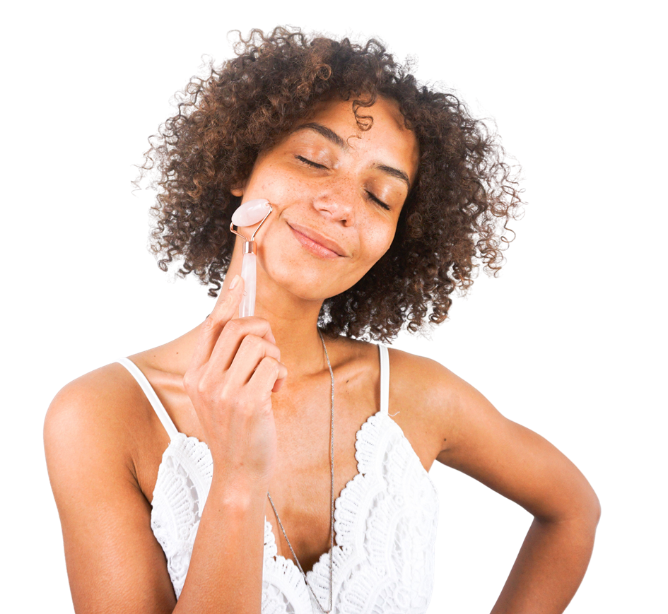 Gua Sha Stein + Rosenquarz Roller I Hyaluron Serum I Premium Qualität I Vitamin C - Jolie au naturel: Nachhaltige Naturkosmetik