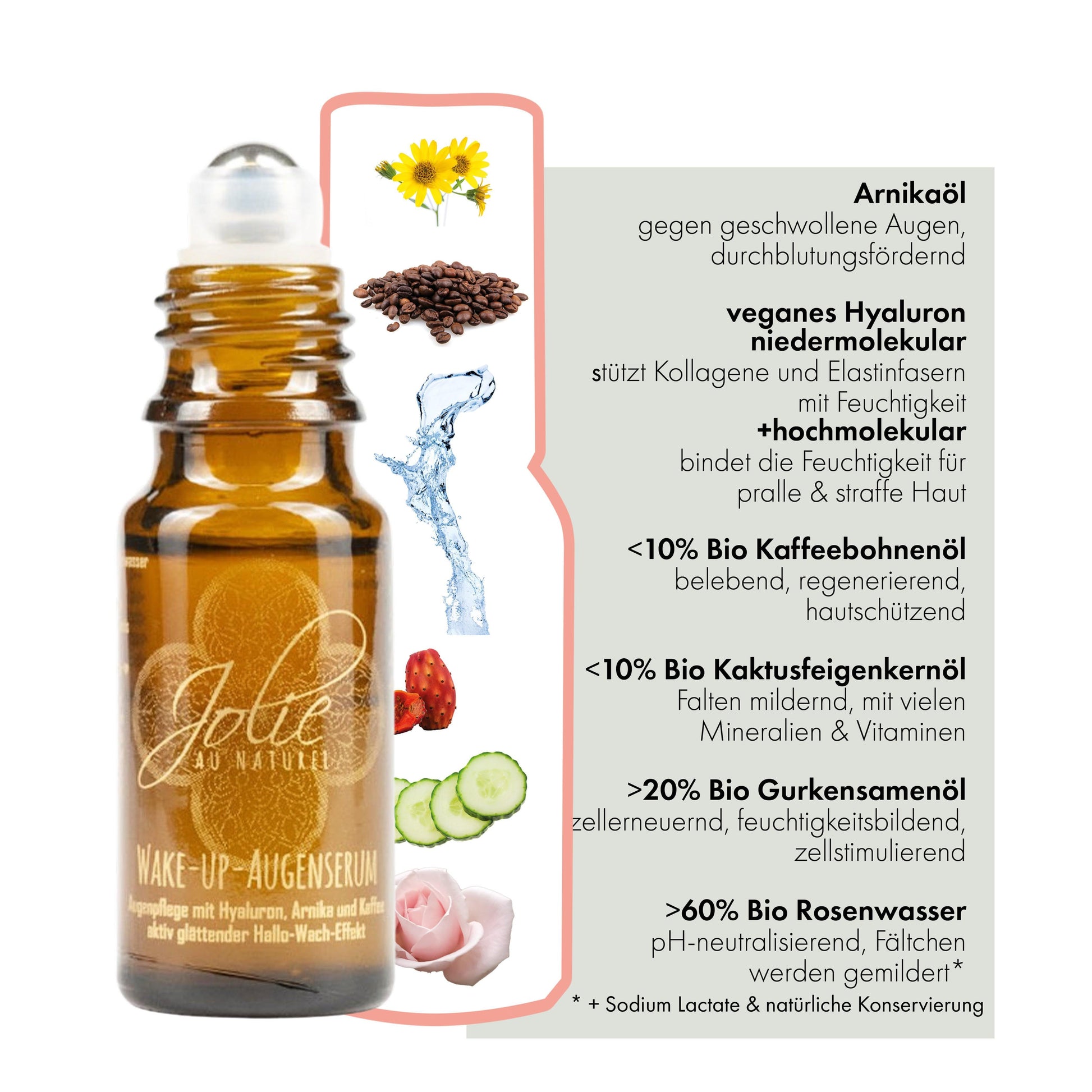 Wake-Up Augenserum Produkte Augenpflege Jolie au Naturel